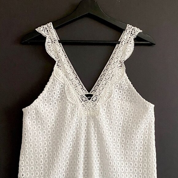 Sugarlips Brette White Crochet Dress, size L - Picture 8 of 15